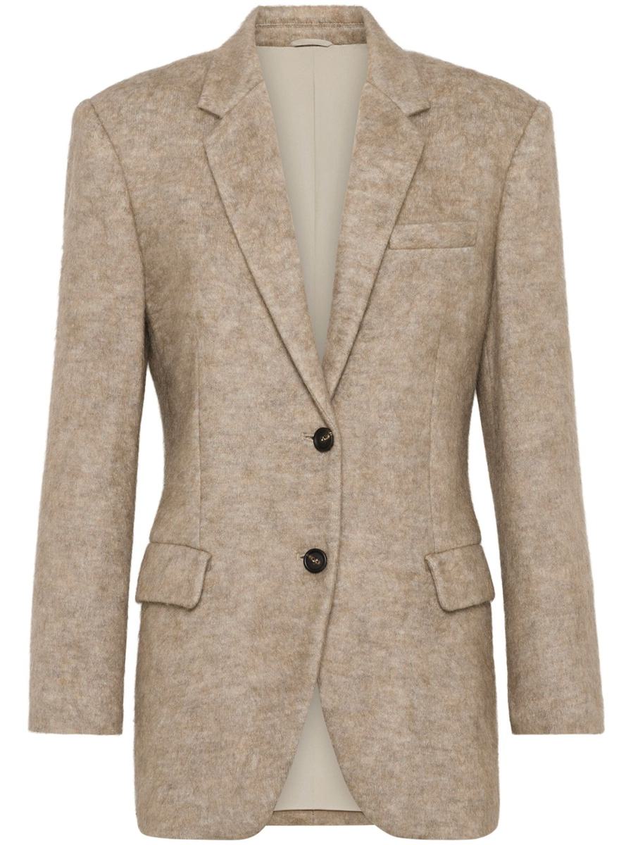 brunello cucinelli blazer with monili decoration