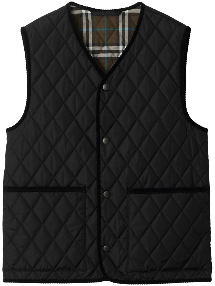 burberry quilted vest