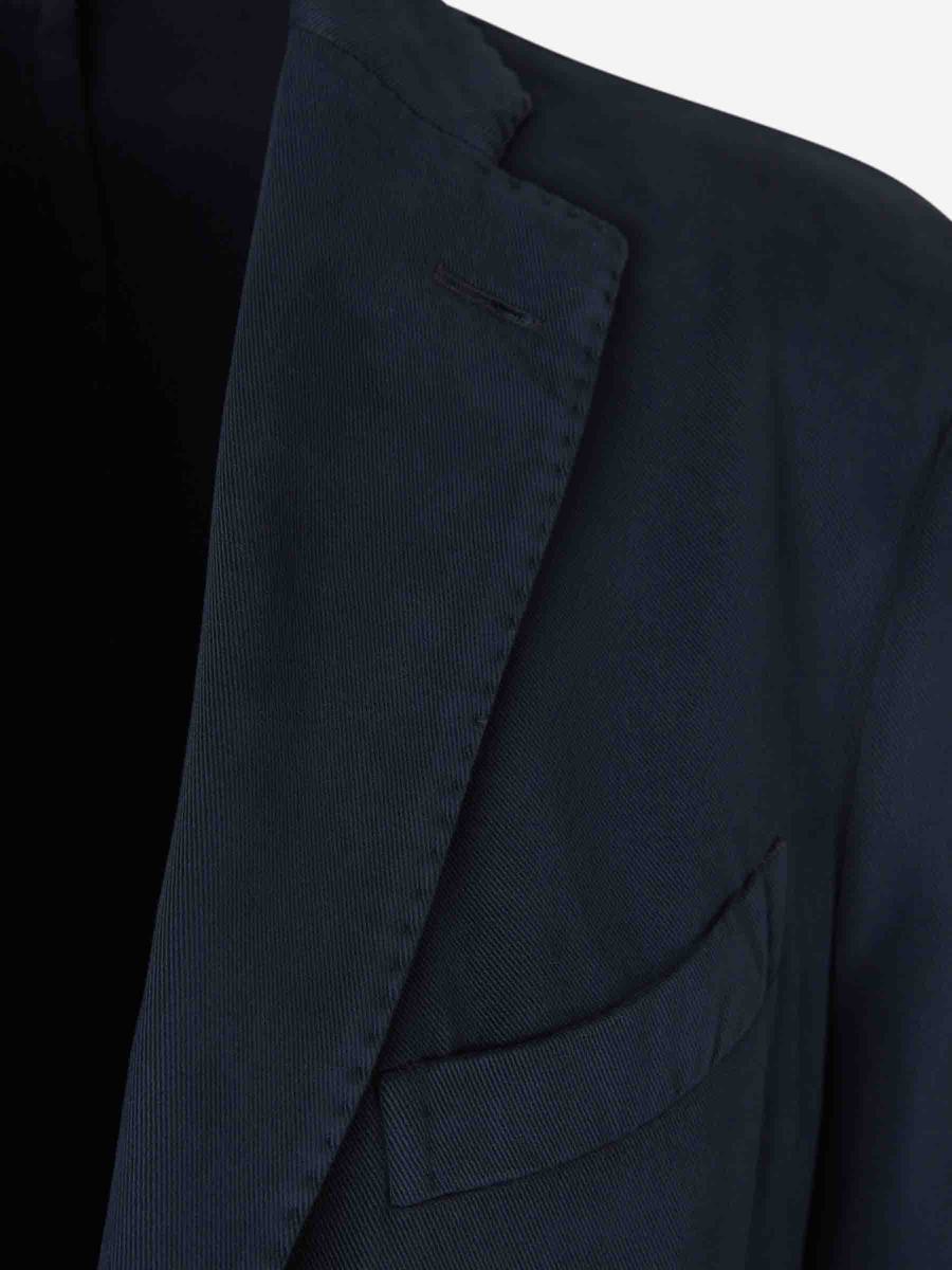 boglioli straight cotton blazer