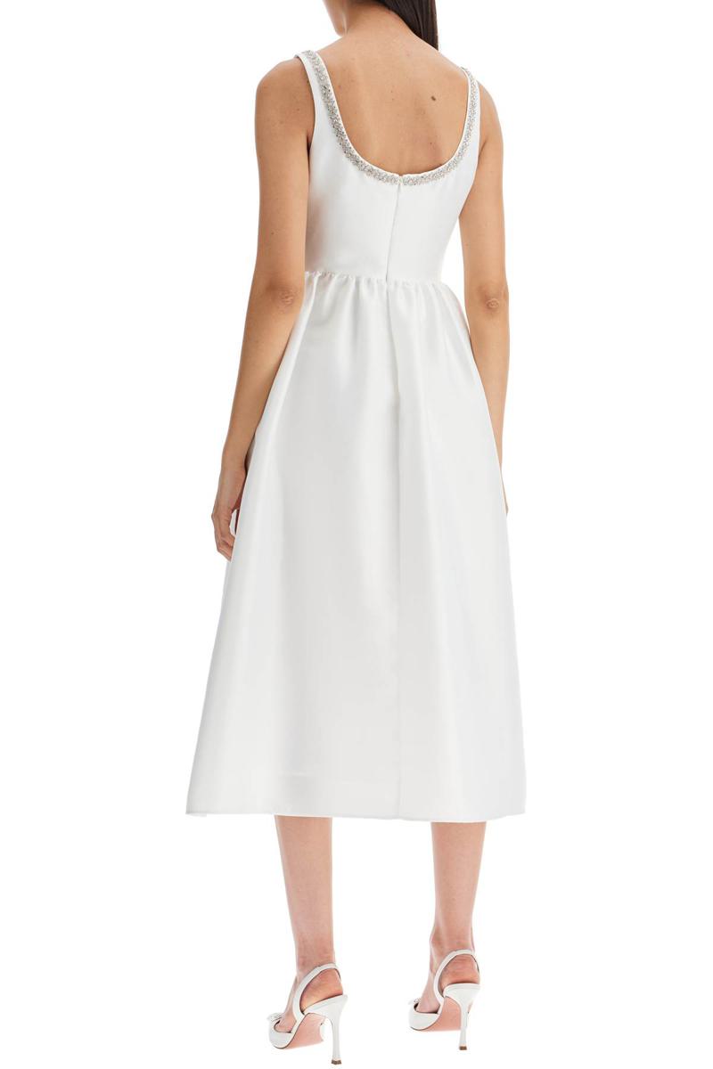 'diamond taffeta midi dress