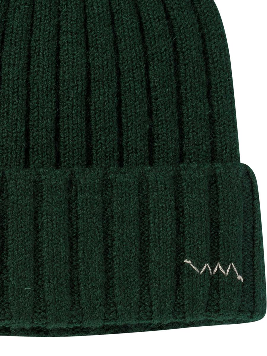 visvim knitted beanie with embroidered logo