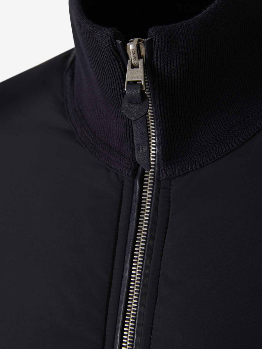 tom ford wool zip cardigan