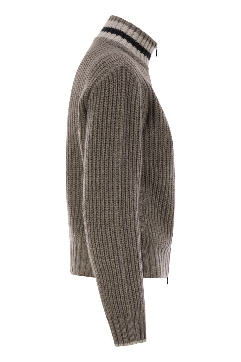 brunello cucinelli cashmere cardigan with shiny trims