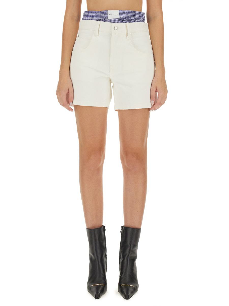 alexander wang high-waisted boxer shorts