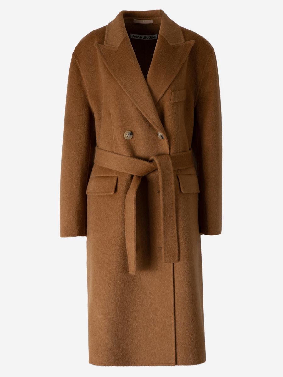 acne studios belted wool coat