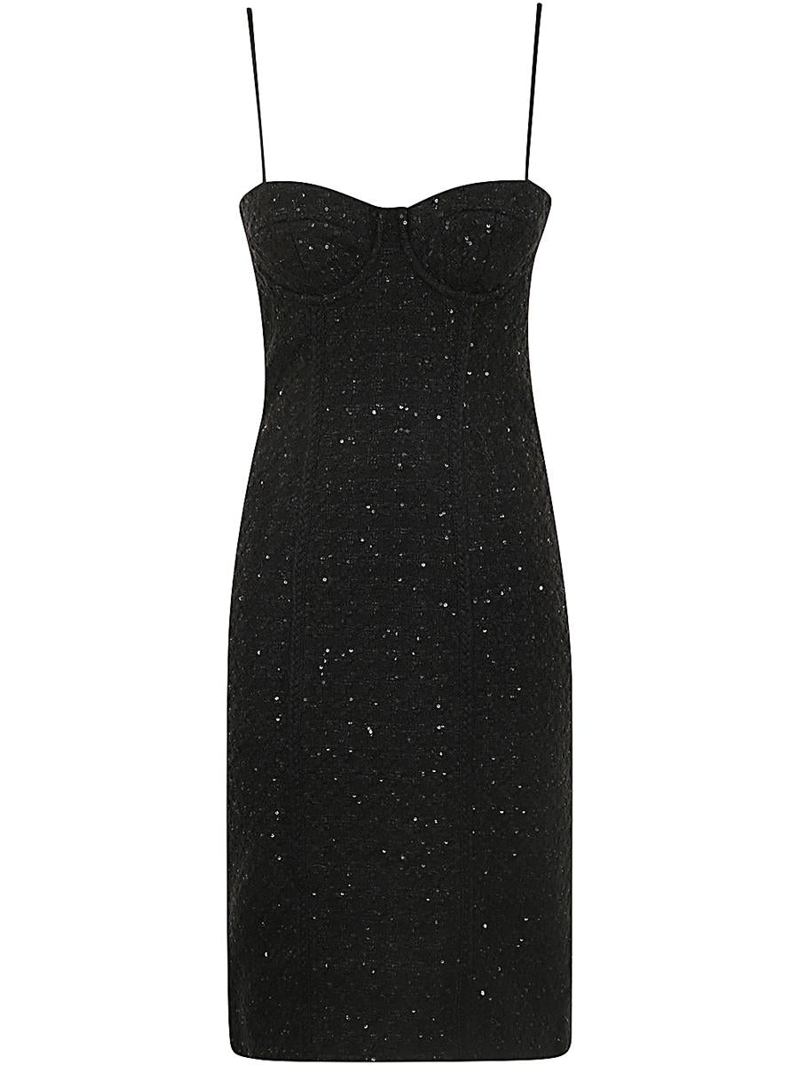 rotate birger christensen boucle midi dress clothing