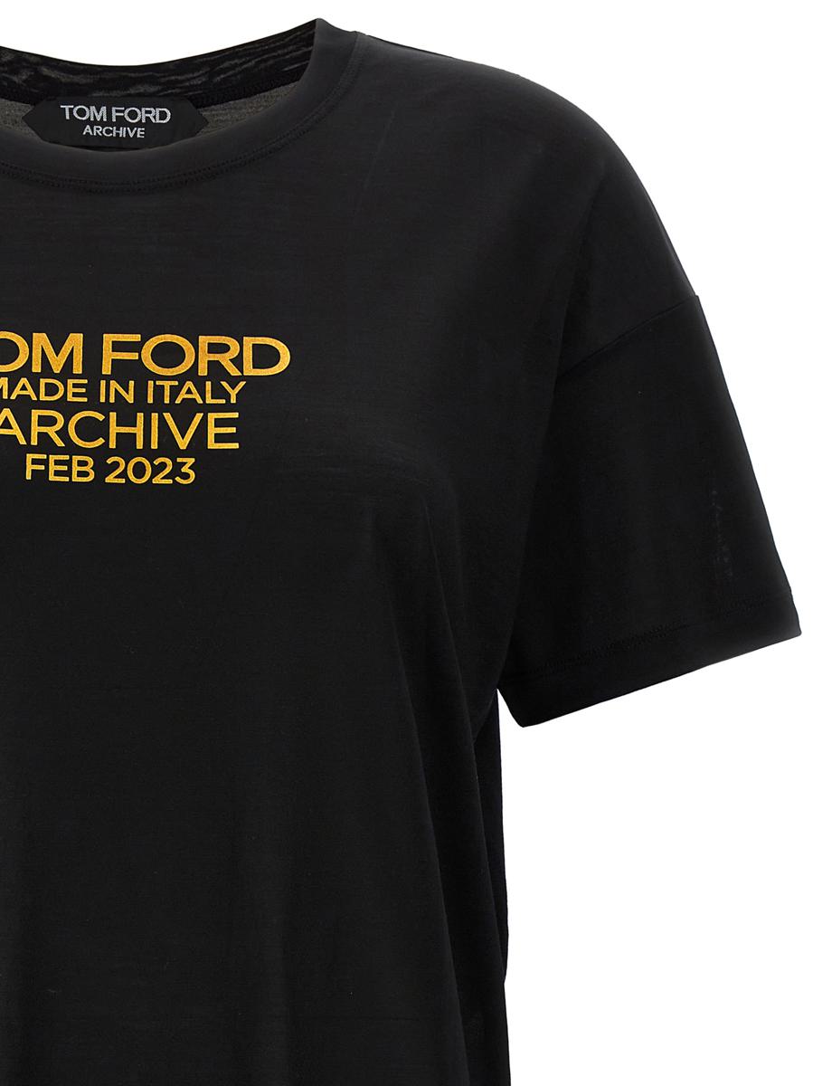 tom ford logo print t-shirt