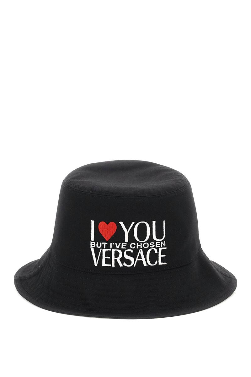 versace embroidered bucket hat