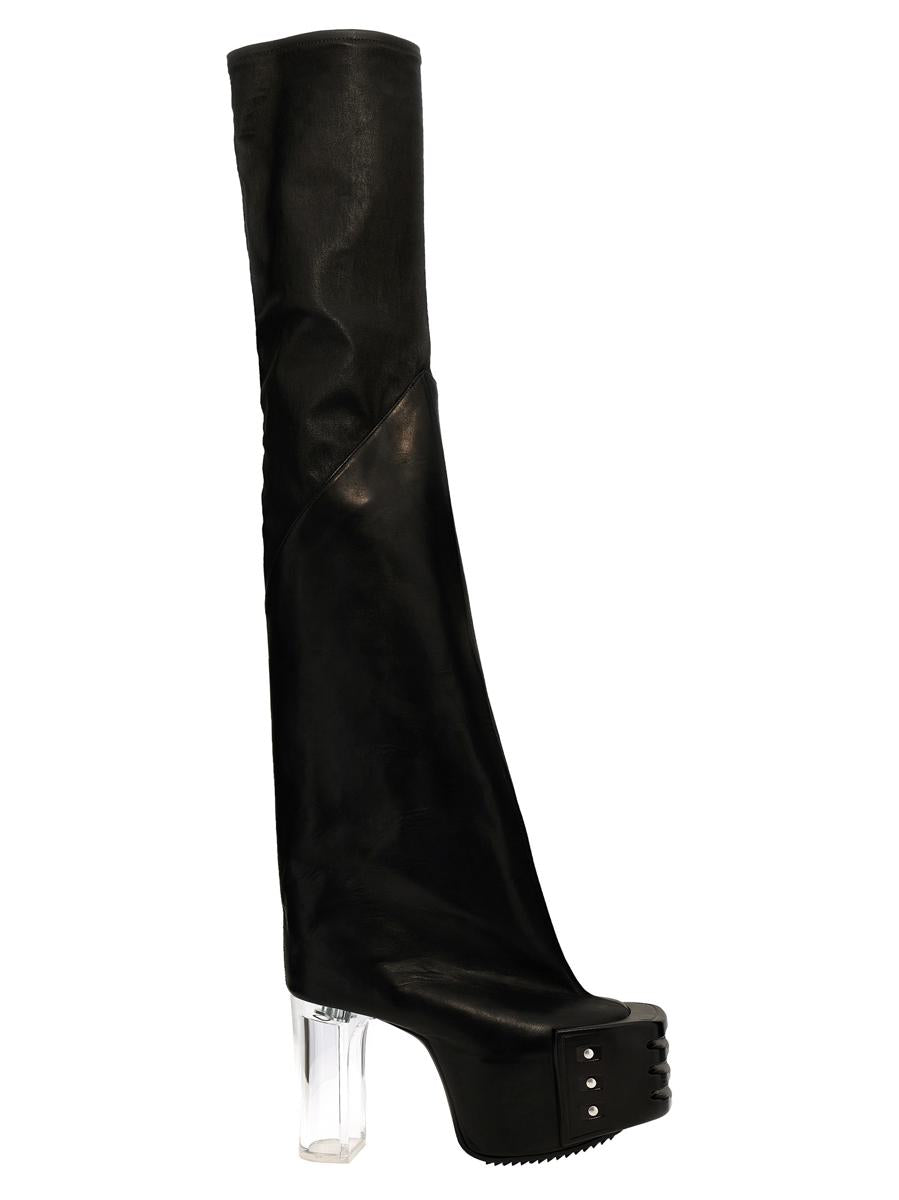 rick owens 'flared platforms' boots