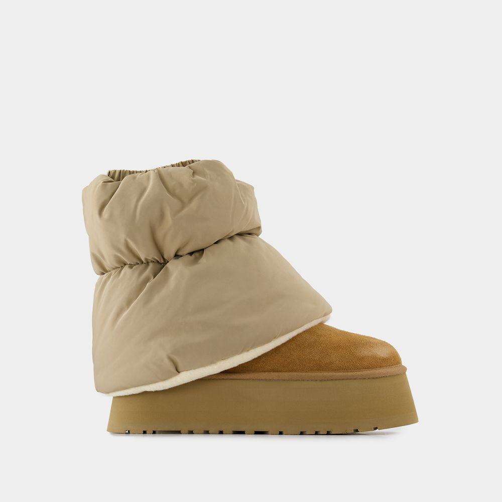 ugg w classic mini dipper puffer ankle boots