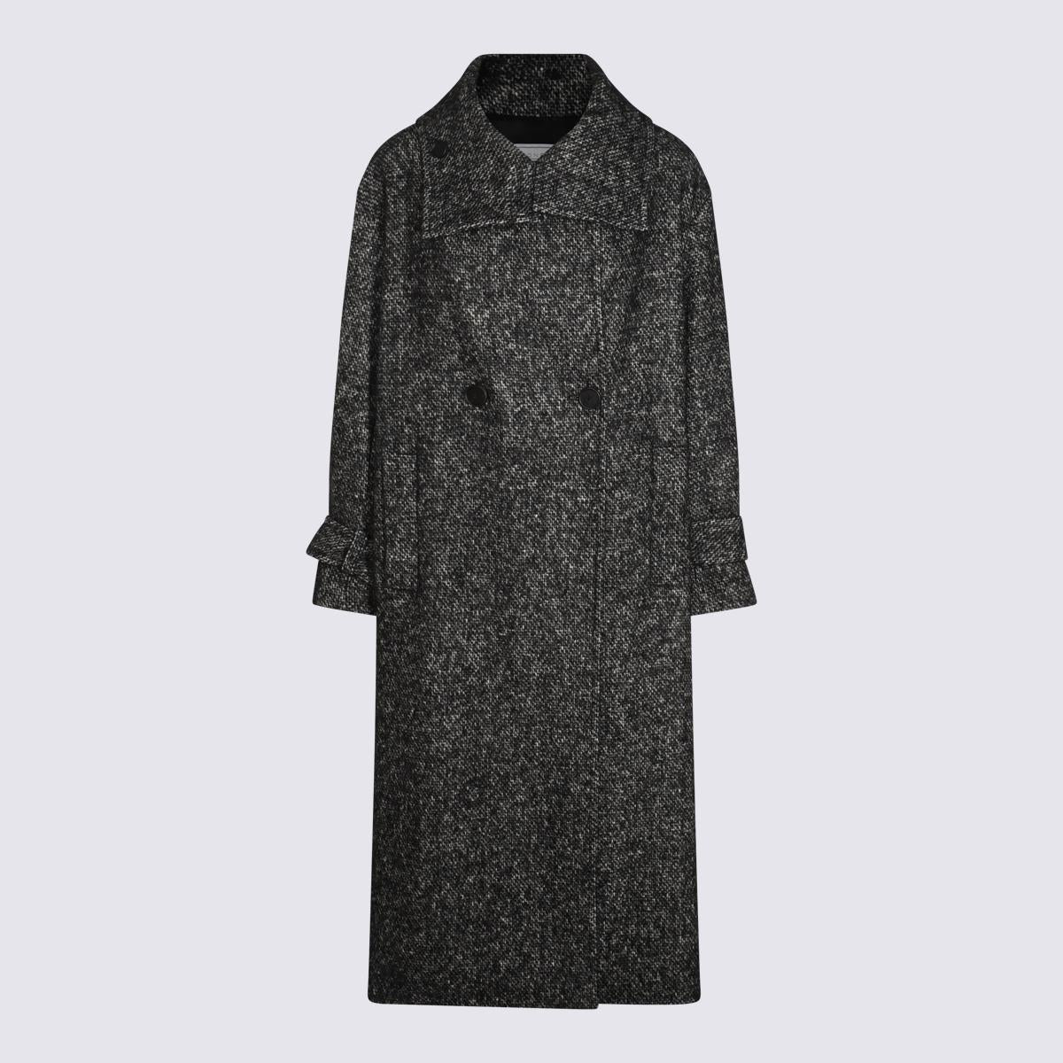 antonelli dark grey wool coat