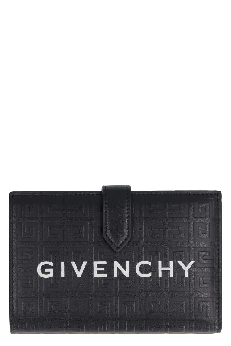 givenchy g cut leather wallet