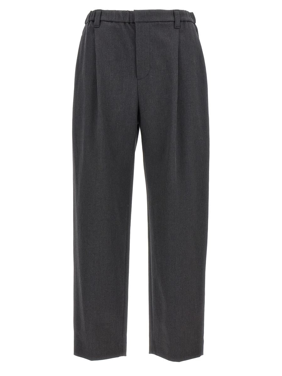 brunello cucinelli cotton trousers