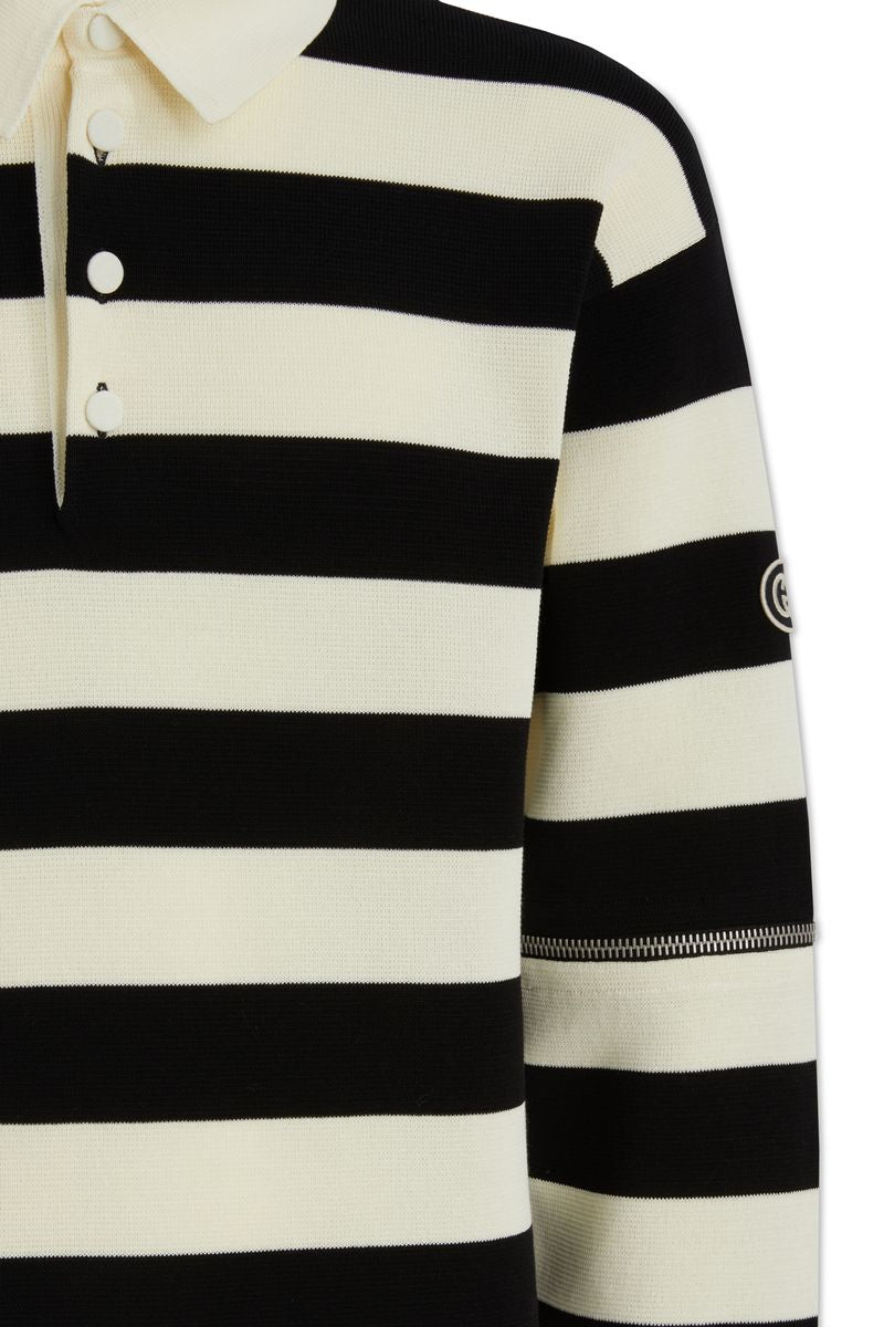 gucci striped polo shirt