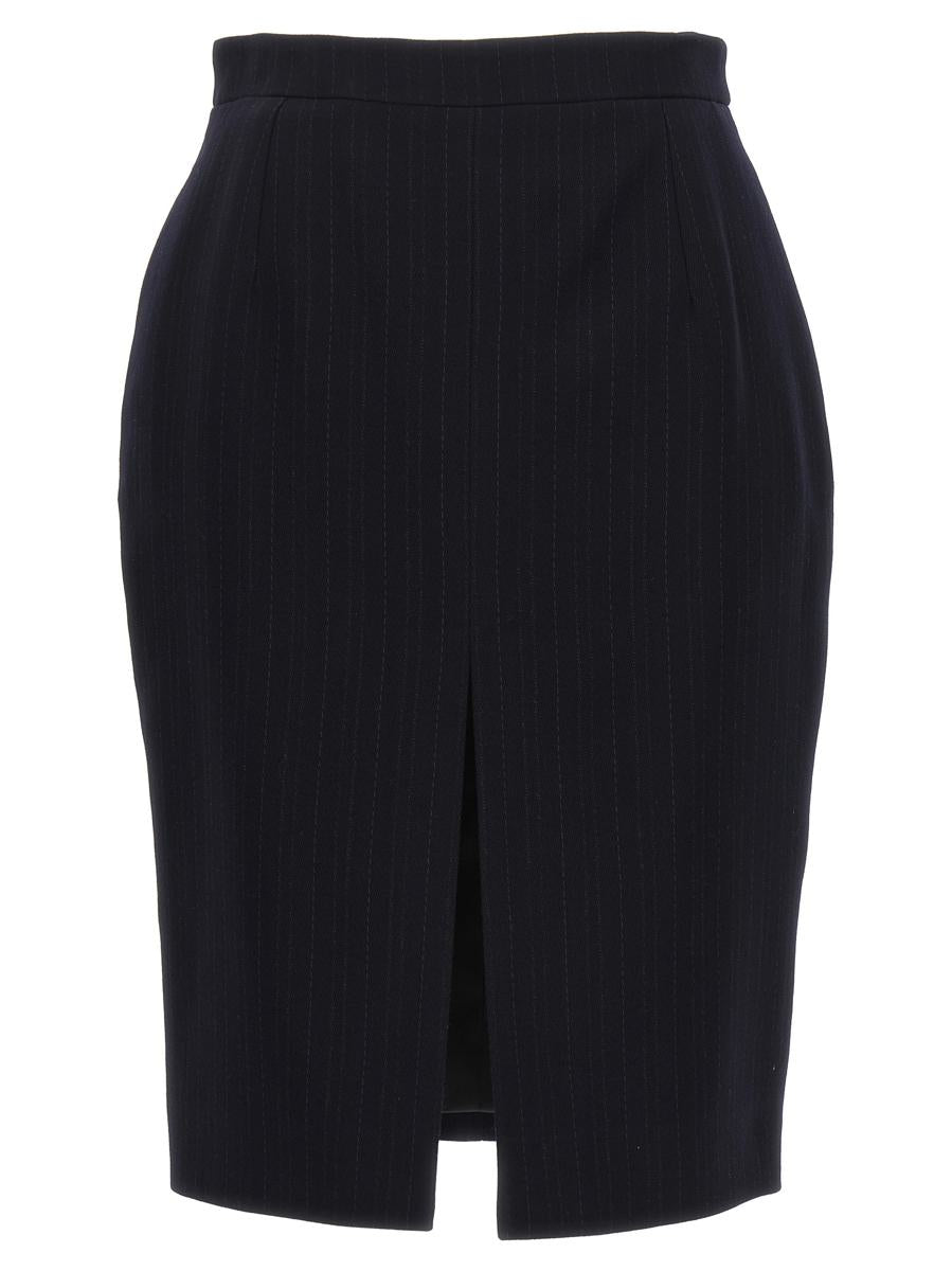 saint laurent slit pencil skirt