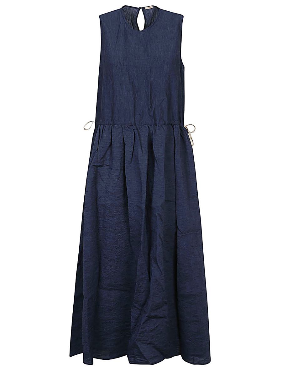 apuntob linen midi dress