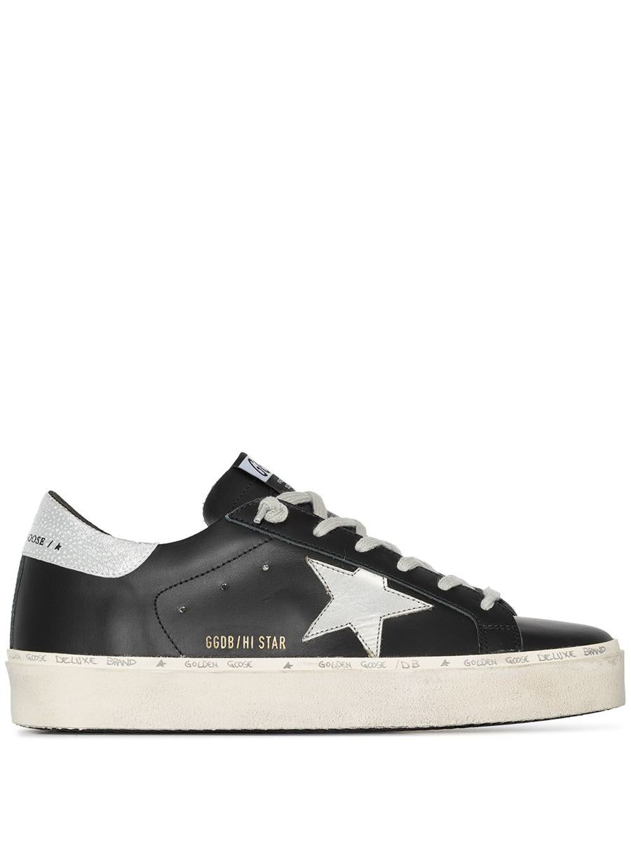 golden goose hi star leather sneakers