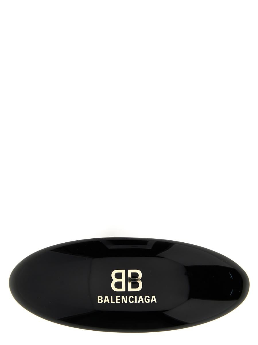 balenciaga logo hair clip