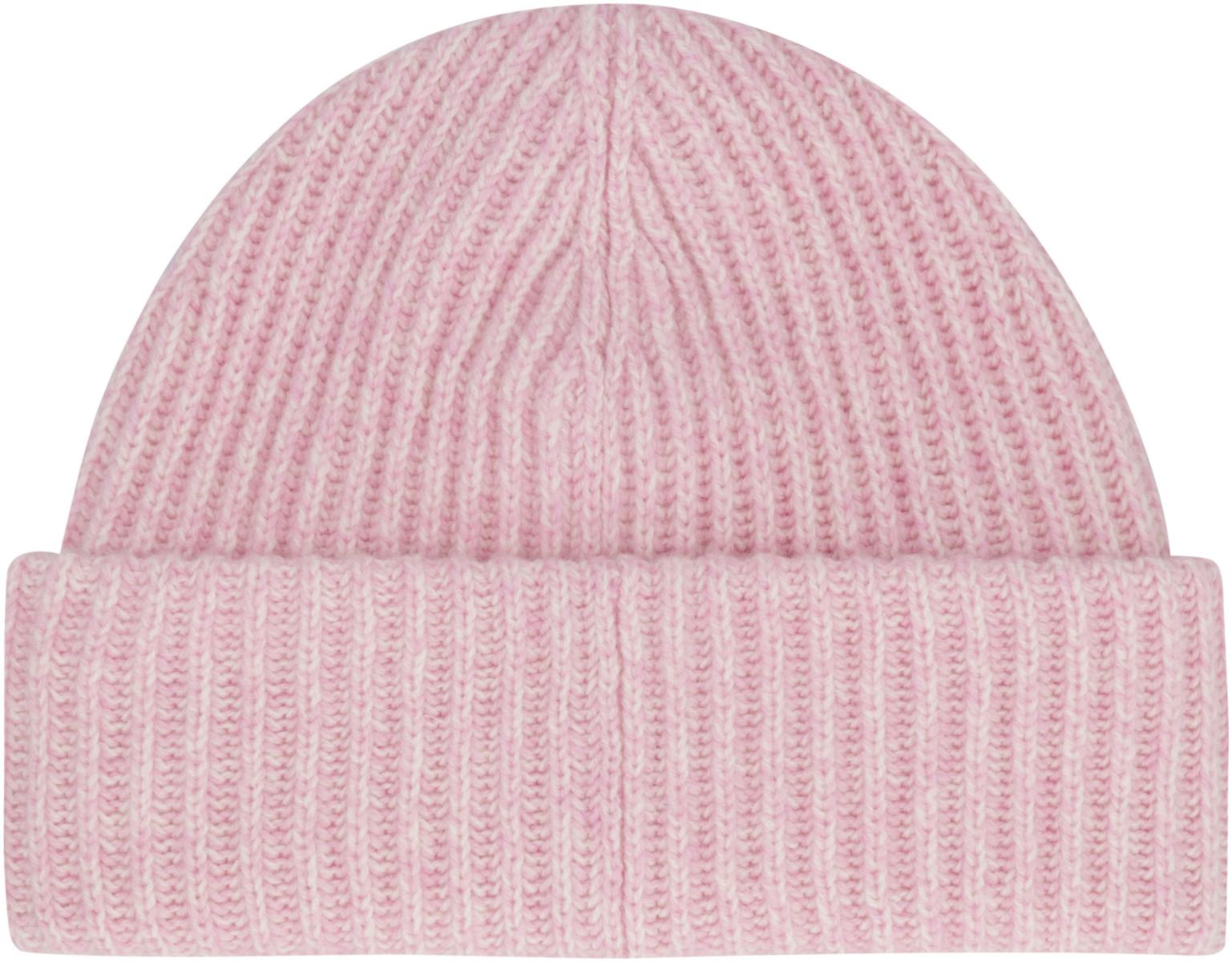 ganni ribbed knit beanie