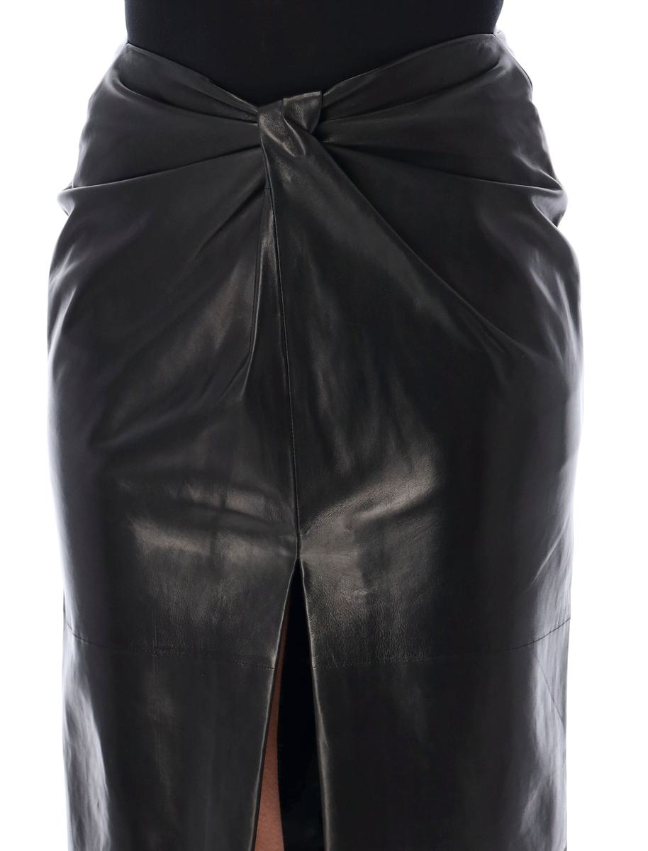 saint laurent lambskin twist pencil skirt