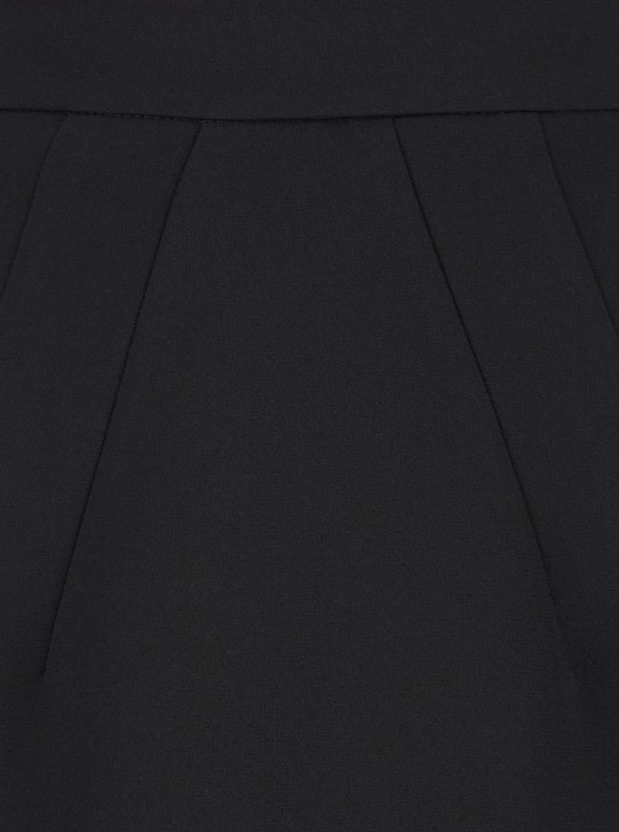 midi black pencil skirt in fabric woman