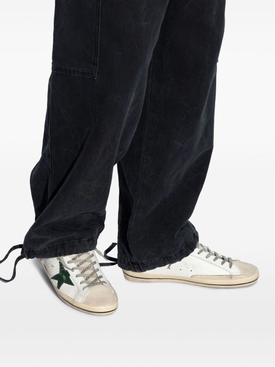 golden goose super-star sneakers in distressed calf leather