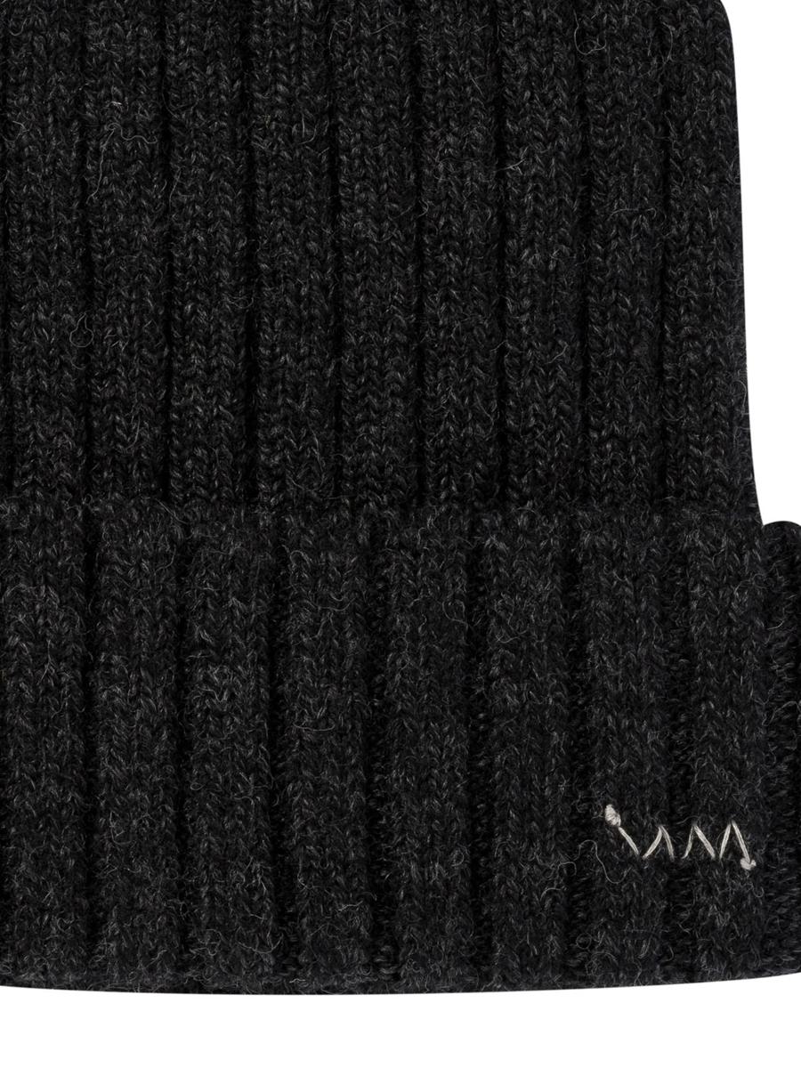 visvim knitted beanie with embroidered logo