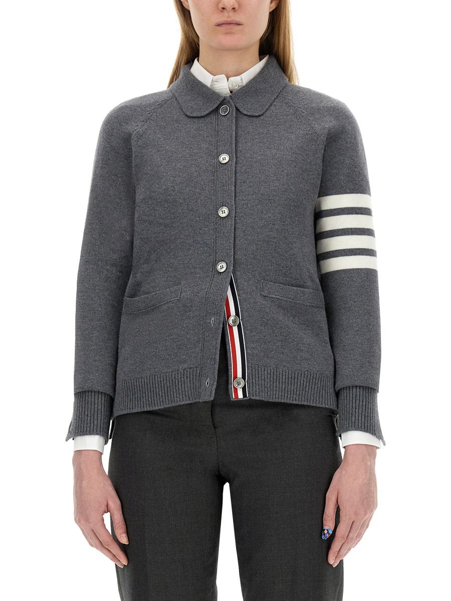 thom browne polo cardigan