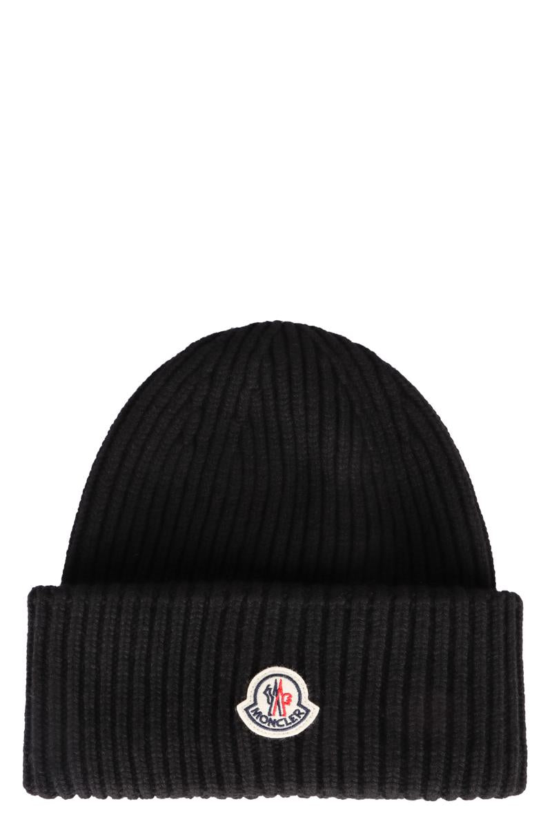 moncler ribbed knit beanie