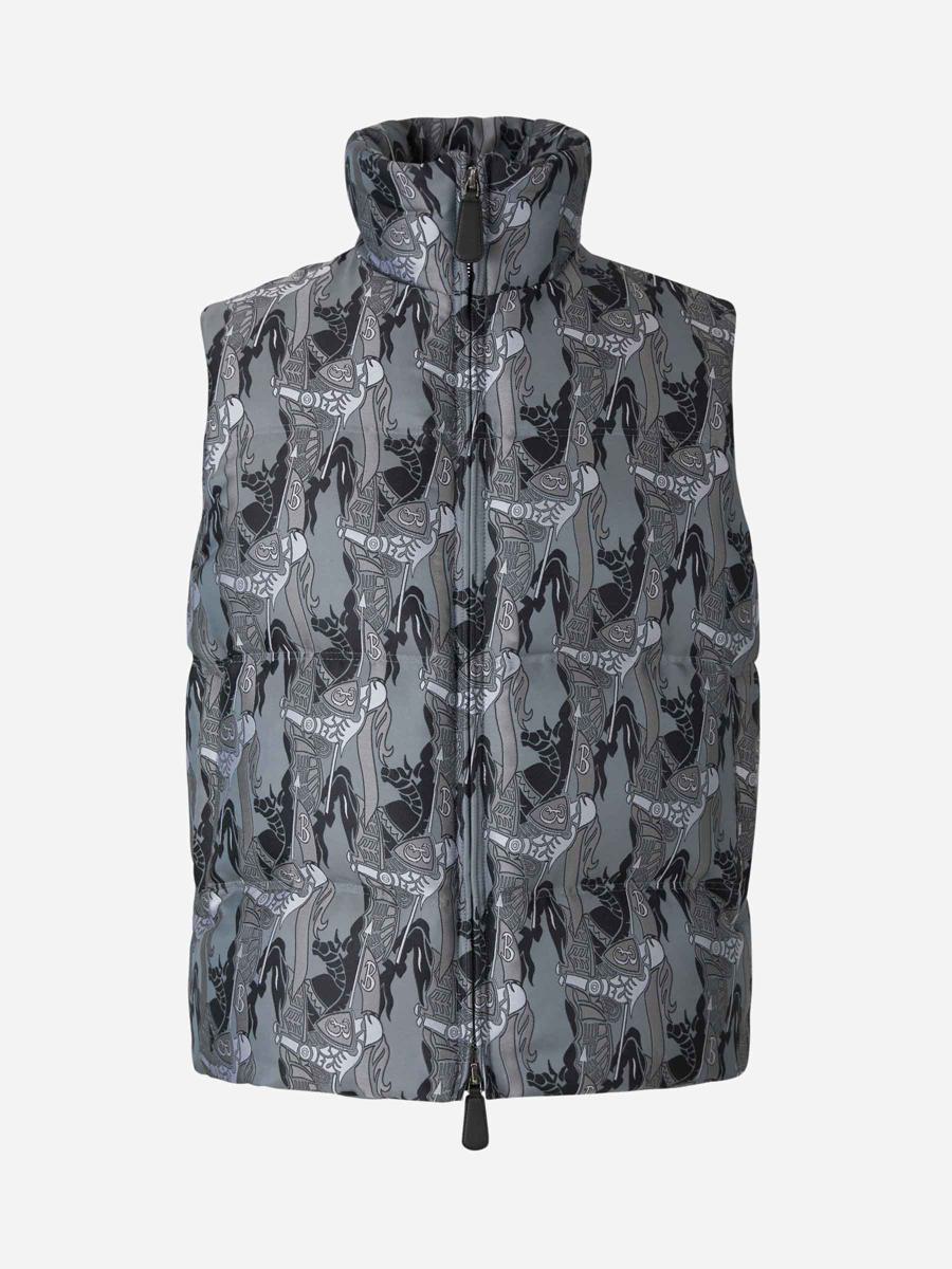 burberry printed quilted vest