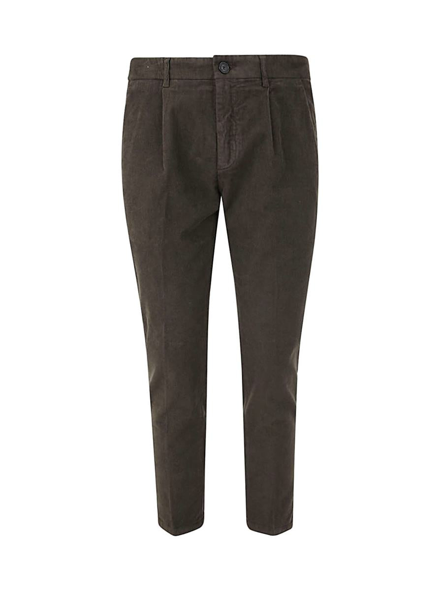 department 5 prince chinos trouserswith pences in velvet clothing