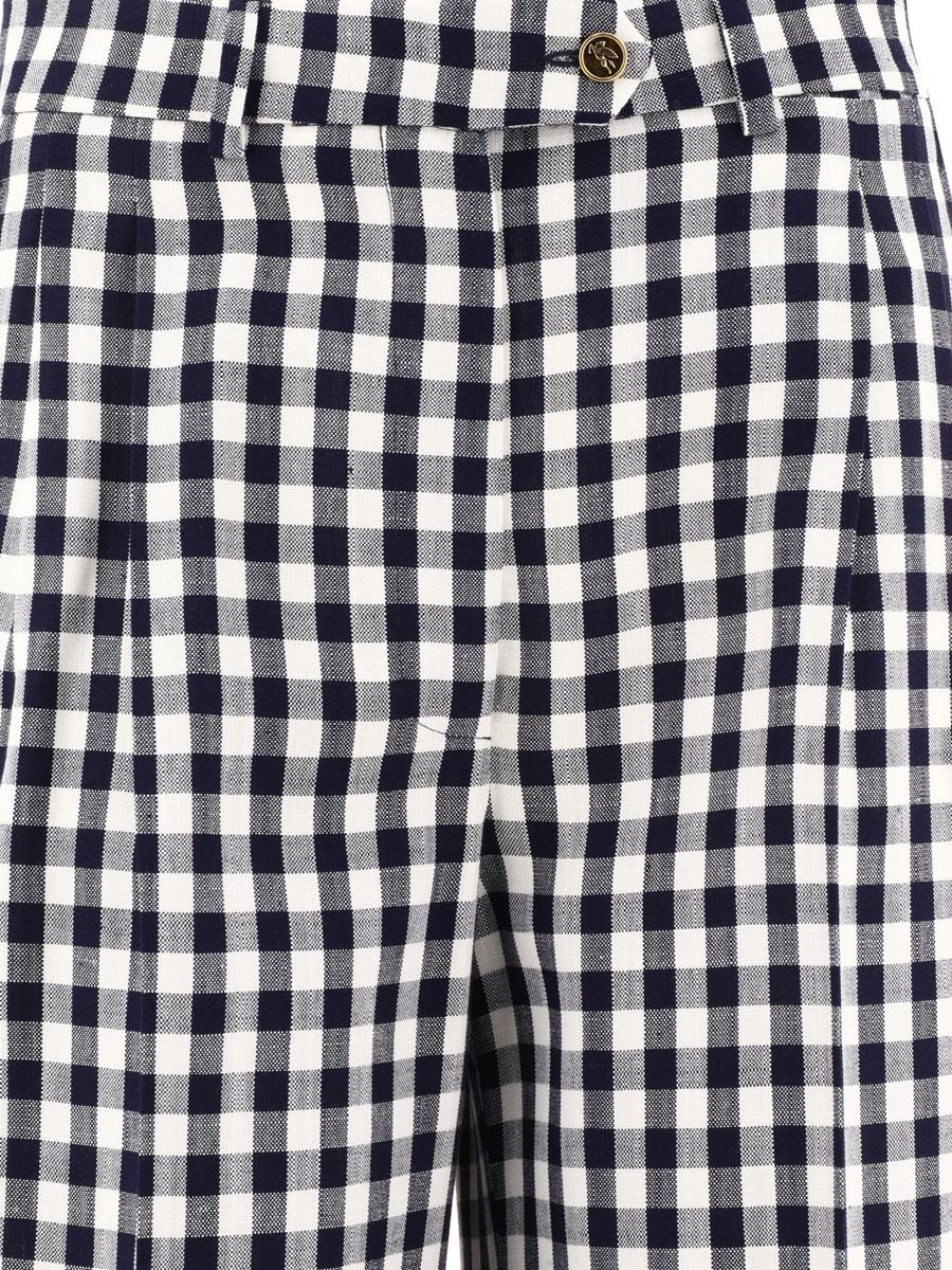 etro gingham trousers