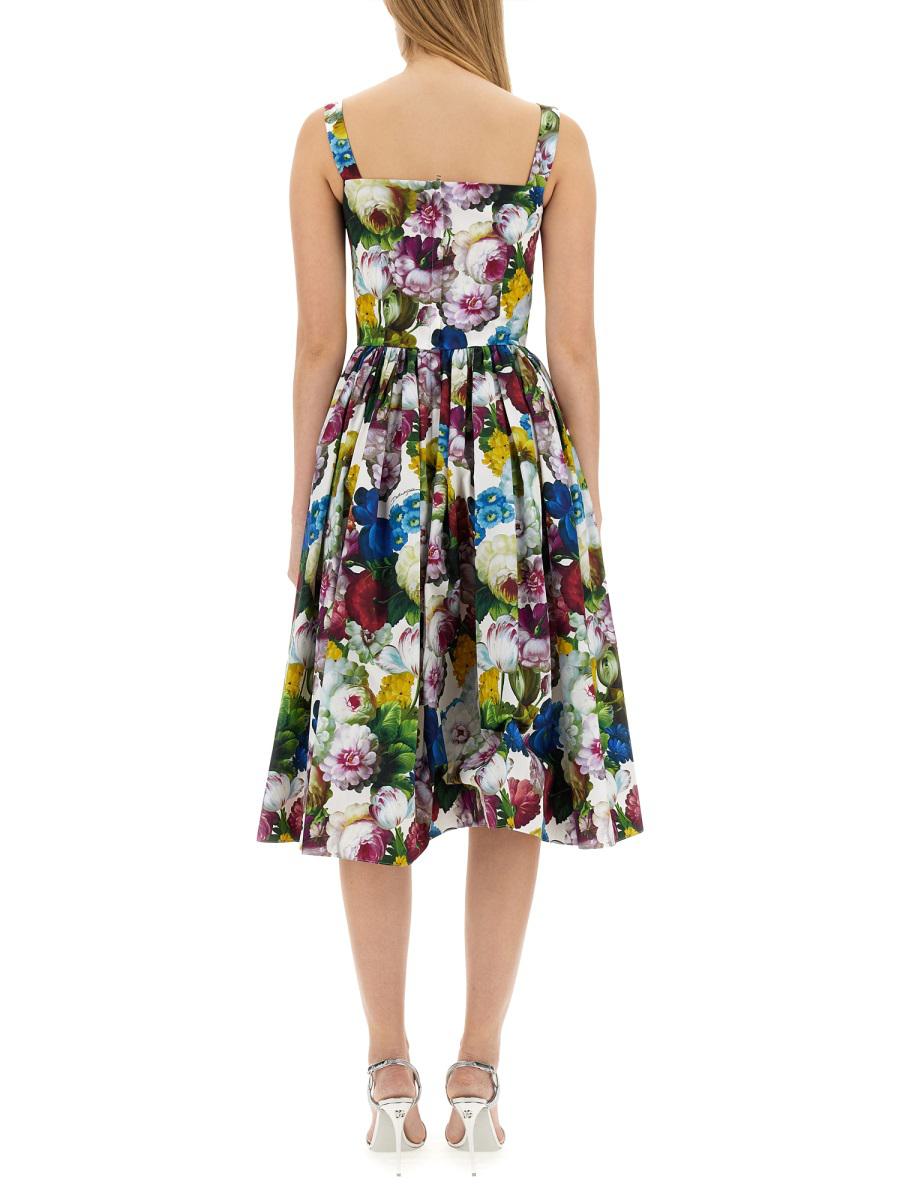 dolce & gabbana bustier midi dress