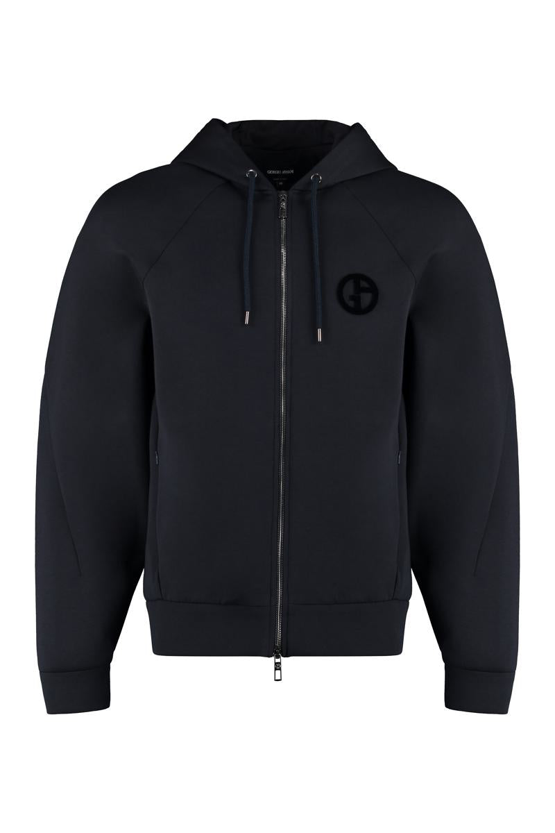 giorgio armani full zip hoodie