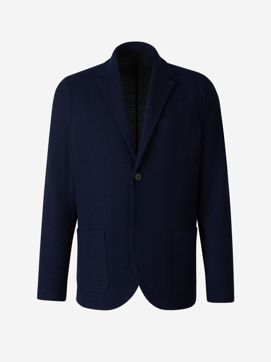 harris wharf london wool and cotton blazer