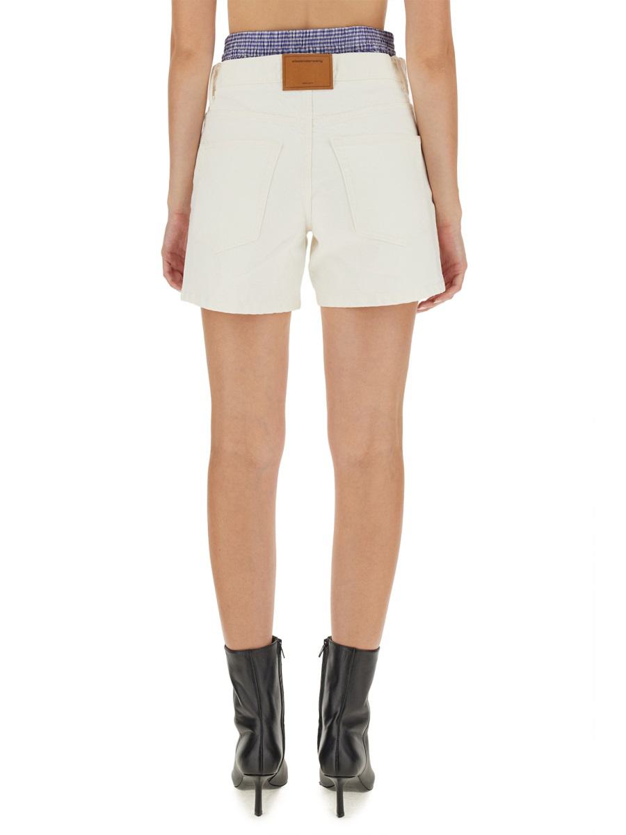 alexander wang high-waisted boxer shorts