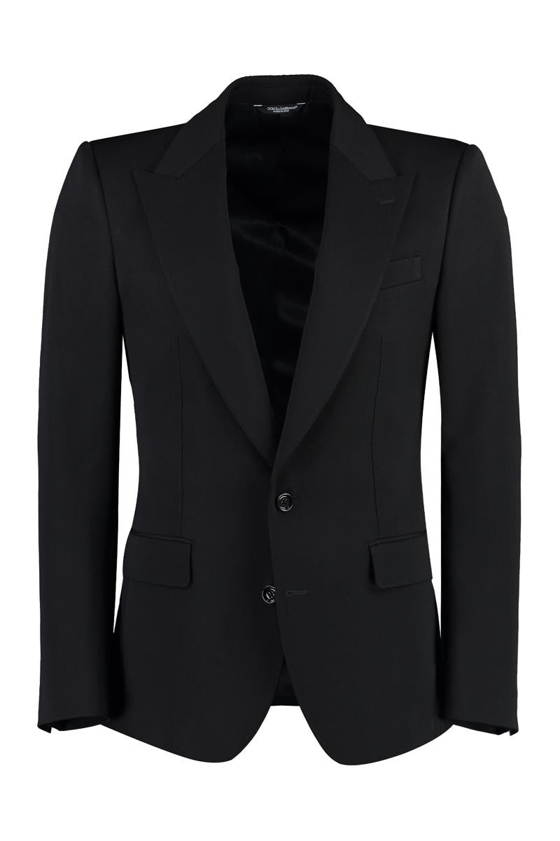 dolce & gabbana single-breasted virgin wool jacket