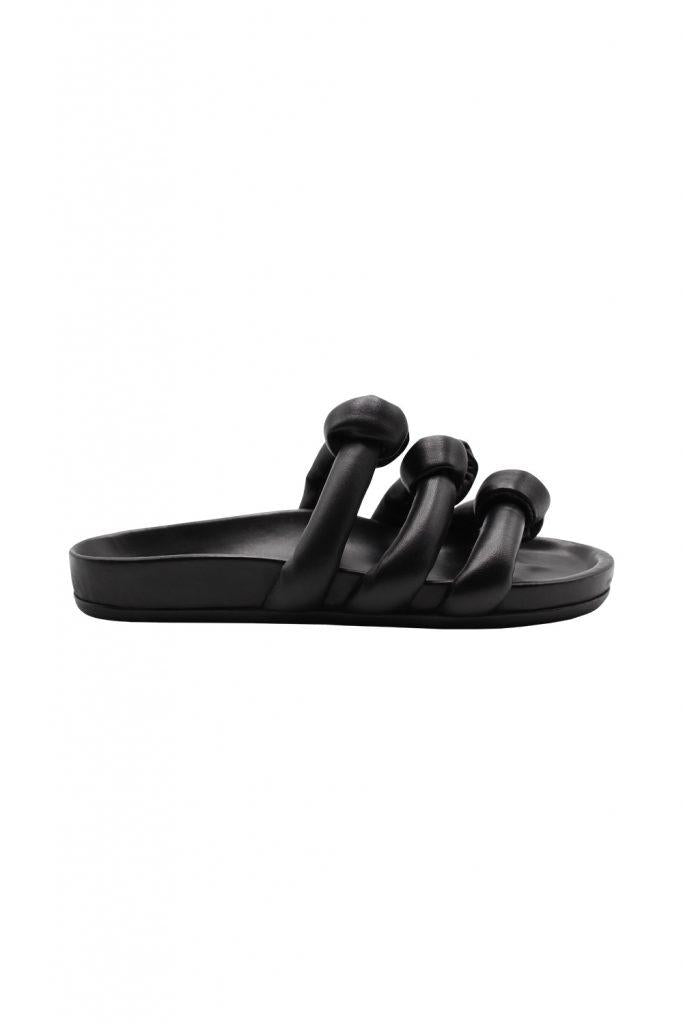 rick owens fogachine knotted open-toed slip on sandal shoes