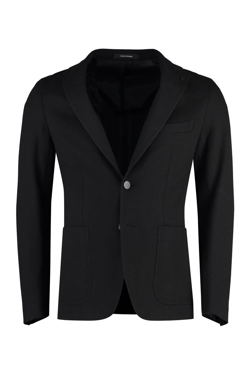 tagliatore single-breasted cotton blazer