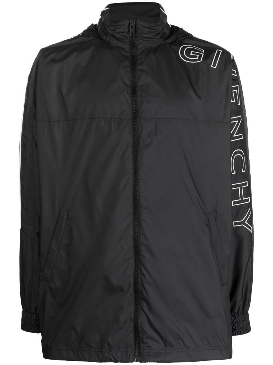 givenchy logo full zip sweatshirt