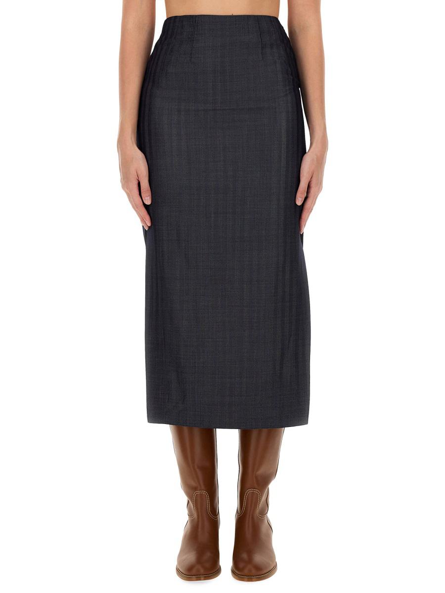 etro wool blend pencil skirt