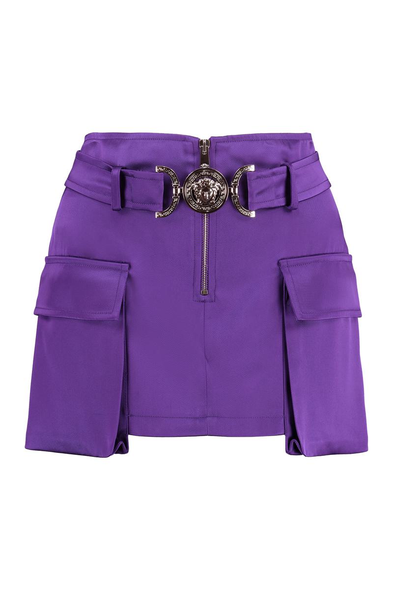 versace cargo mini skirt