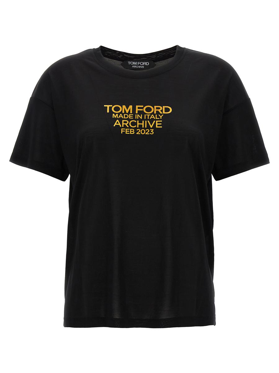 tom ford logo print t-shirt