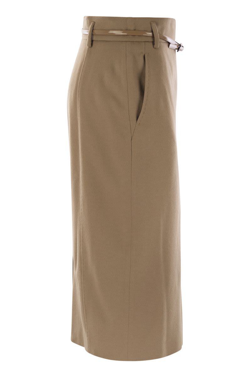 max mara studio ginseng - wool pencil skirt