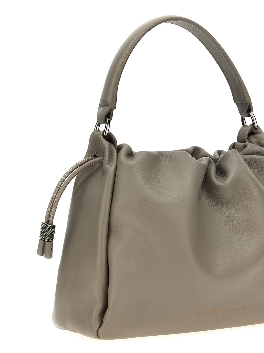 brunello cucinelli 'monile' leather handbag