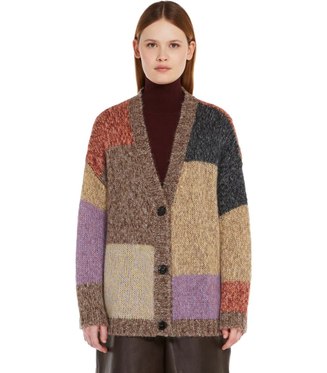 weekend max mara camera multicolored cardigan