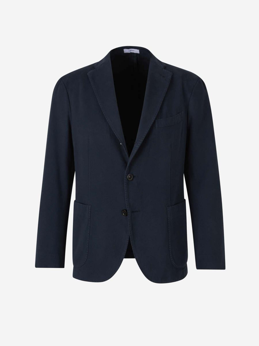 boglioli straight cotton blazer