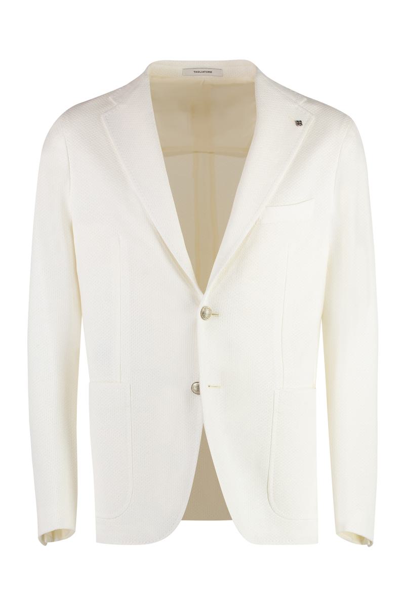 tagliatore single-breasted cotton blazer