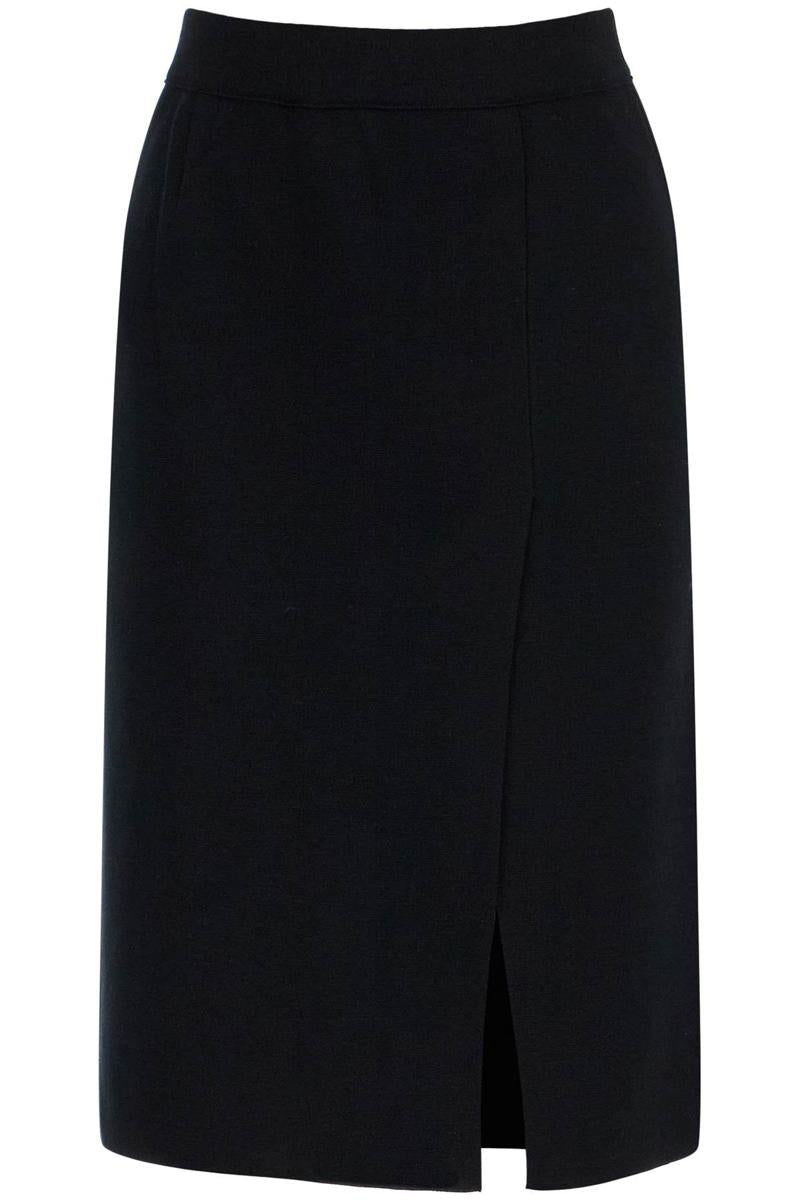 knitted pencil skirt in jersey fabric