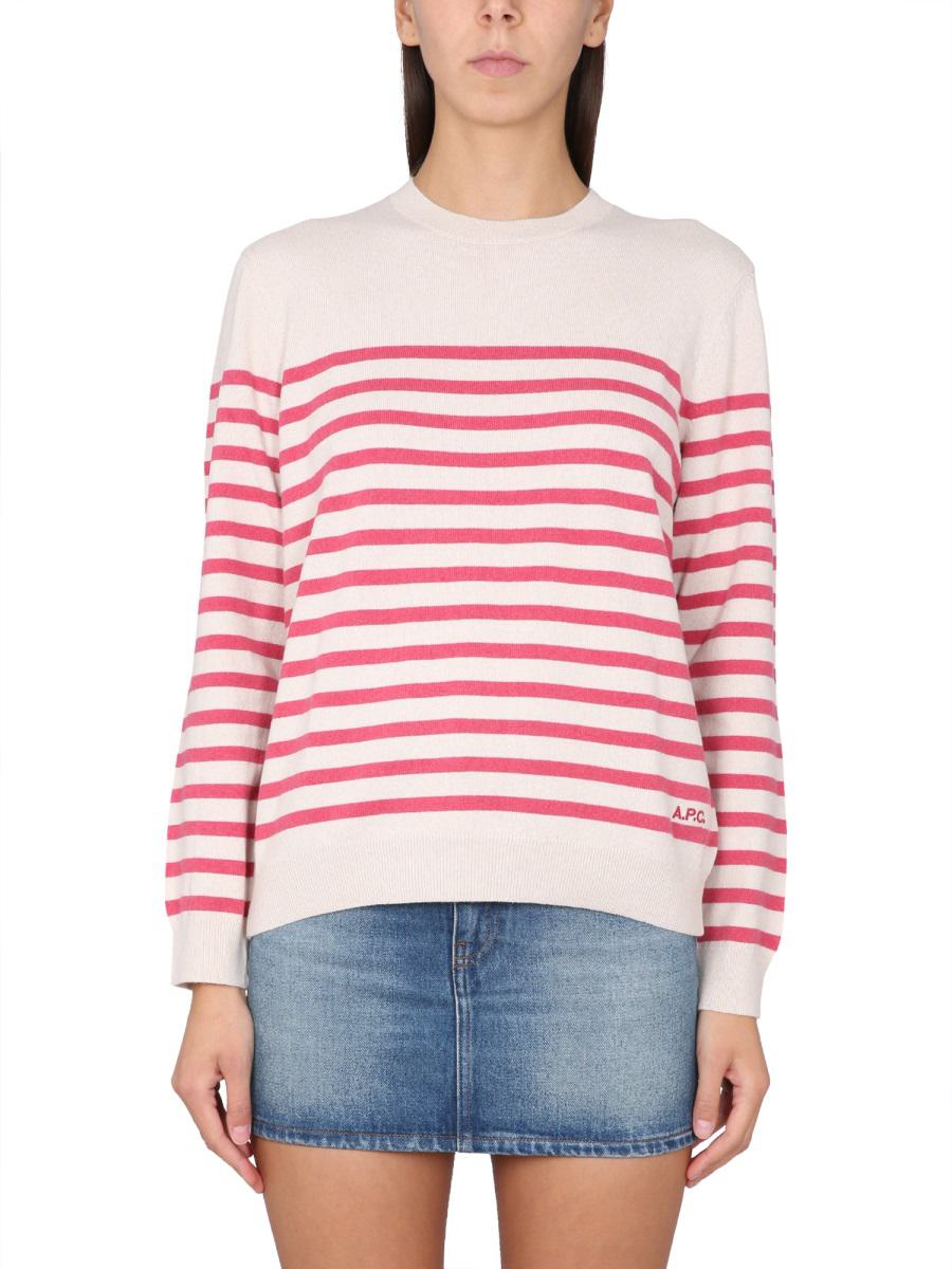 a.p.c. jersey with stripe pattern